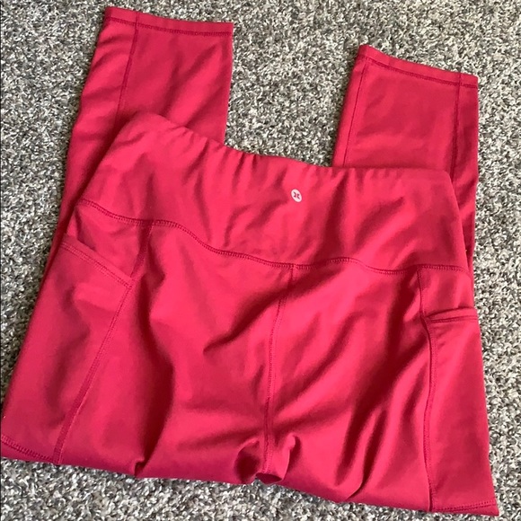 Magenta SUPER SOFT POCKET Leggings - Picture 5 of 5